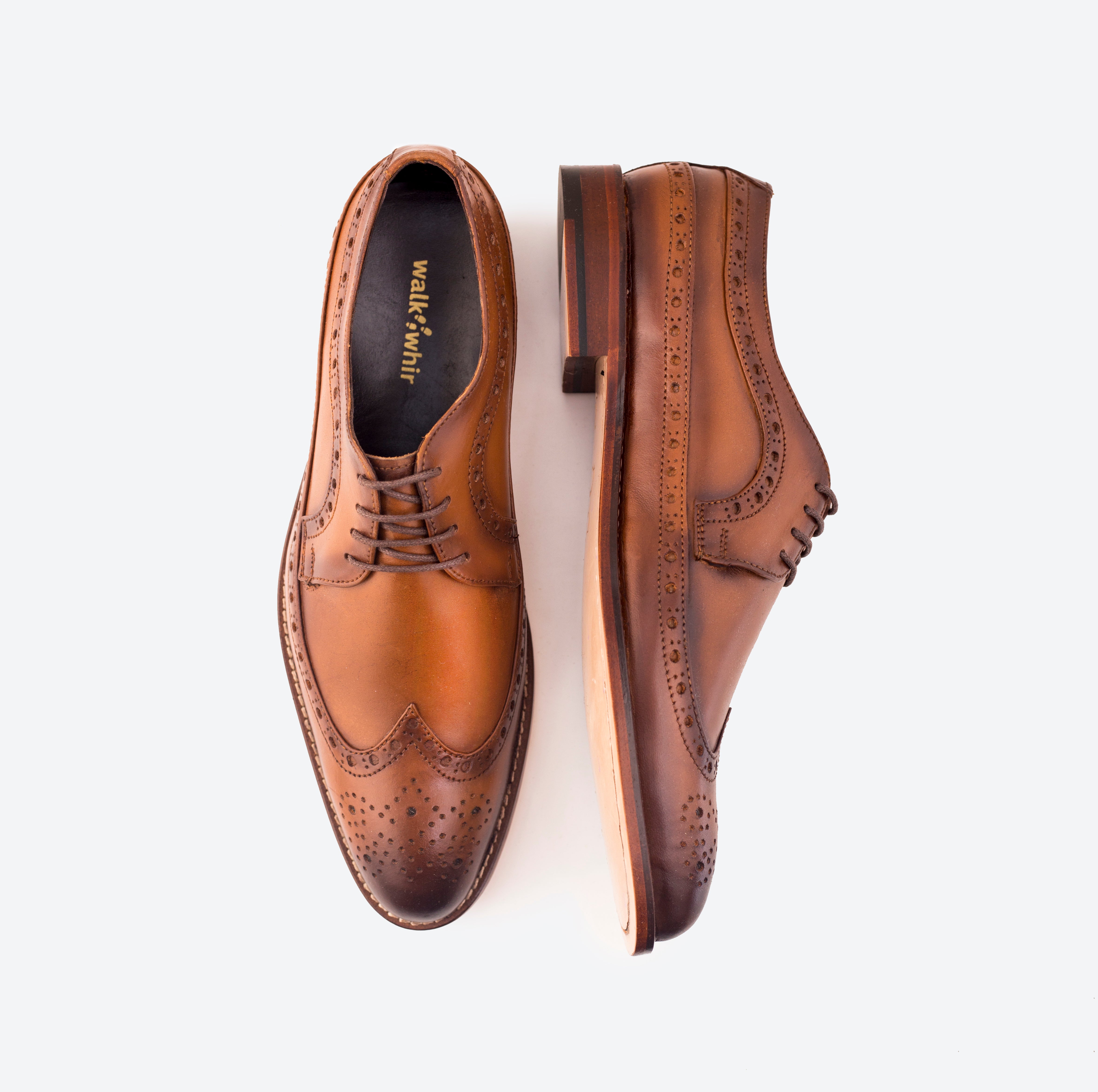 Brown Leather Oxford Shoes